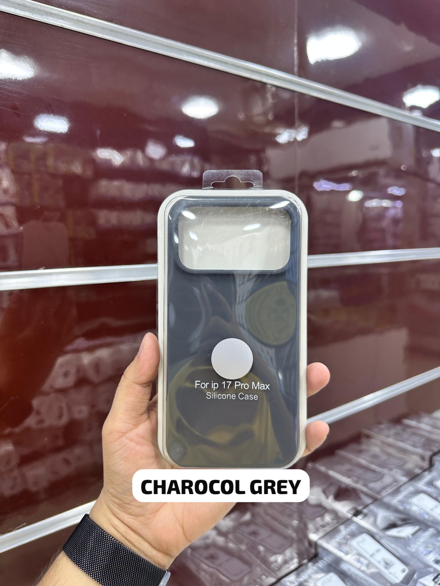 Silicone Case Charcoal Grey - 11 to 17 Pro Max