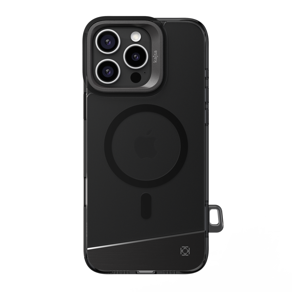 Kajsa Trans- Shield Collection Aluminium Back Case Black - 15 Pro Max (MagSafe Supported)