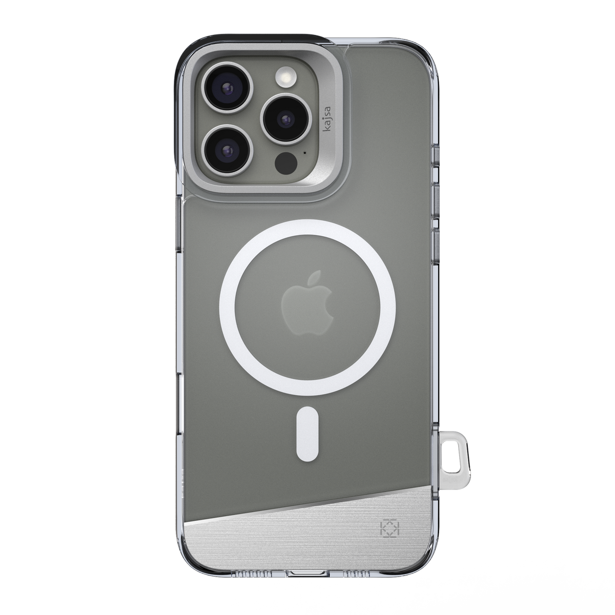 Kajsa Trans- Shield Collection Aluminium Back Case Grey - 16 Pro Max (MagSafe Supported)