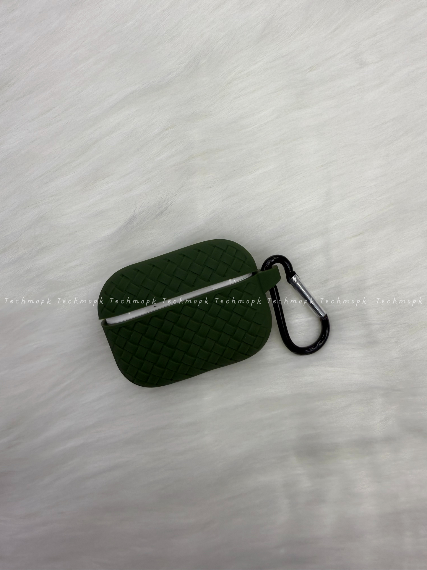 AirPods Pro 2nd Generation Woven Silicone Case - Dark Green