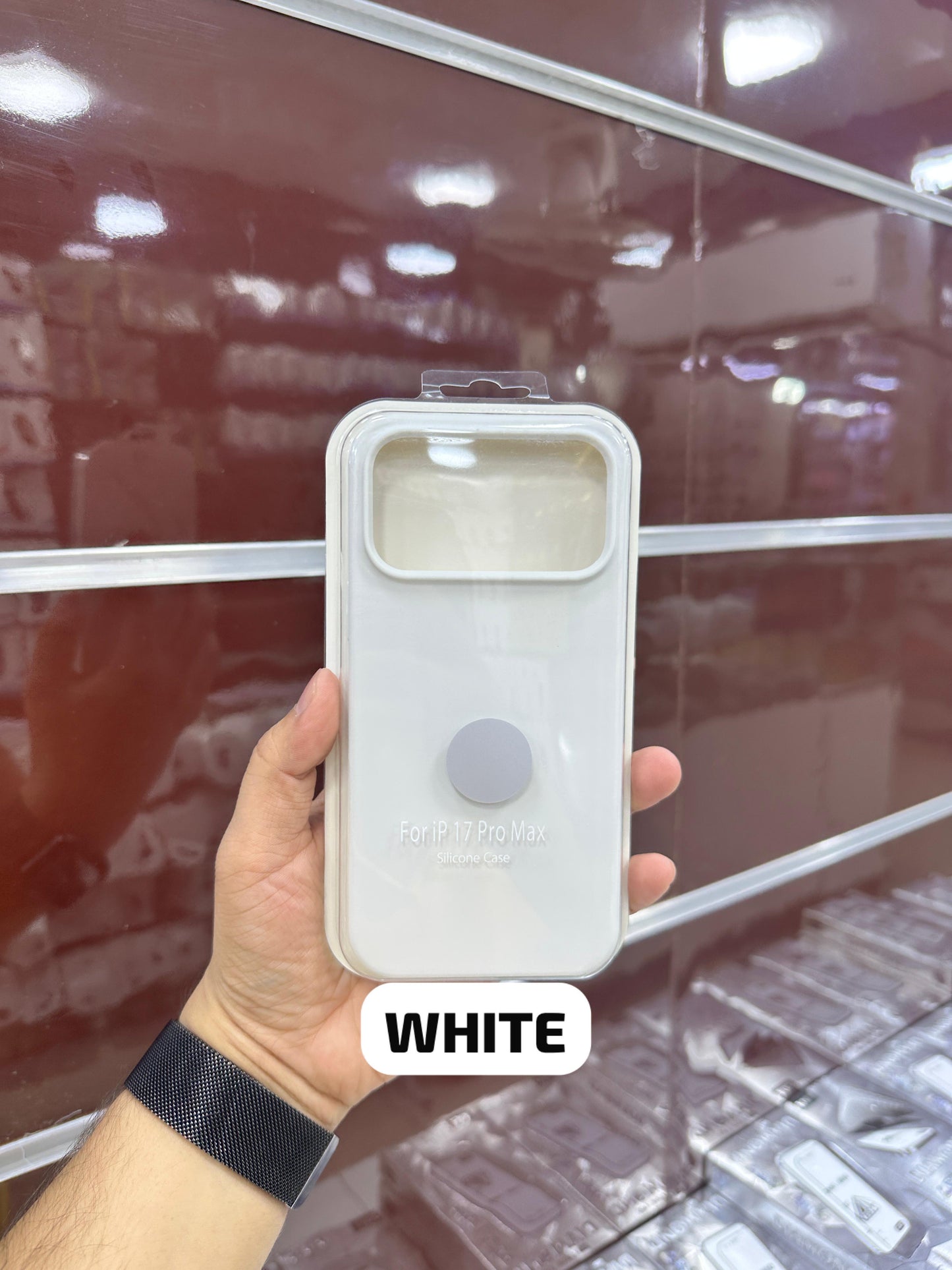 Silicone Case White - 11 to 17 Pro Max