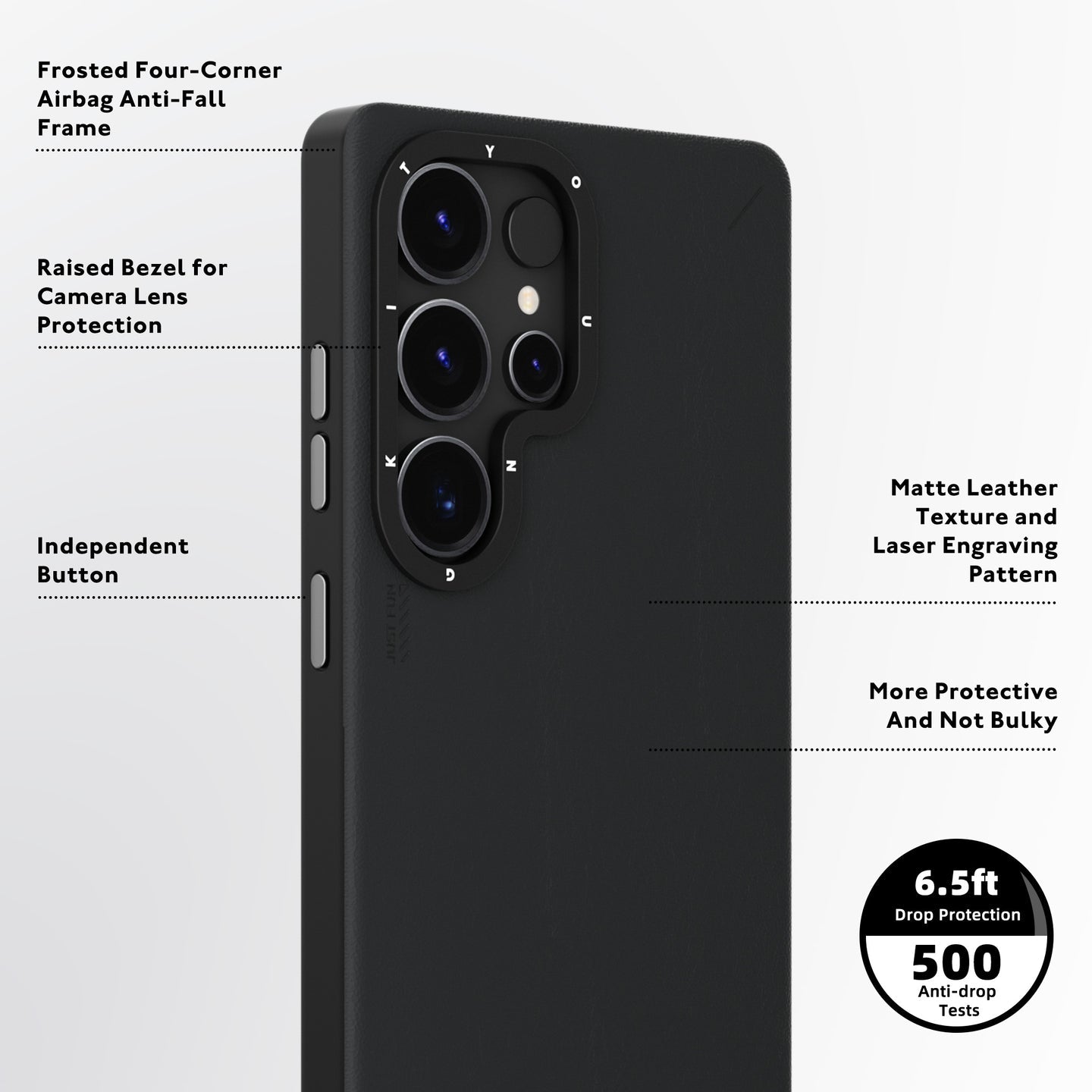 Youngkit Matte Leather Series - S25 Ultra (MagSafe Supported)