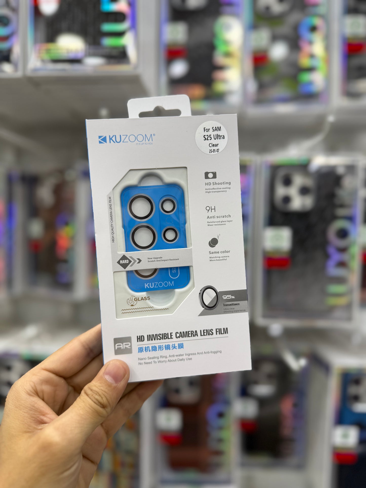 Kuzoom Camera Lens Protectors Clear - S25 Ultra