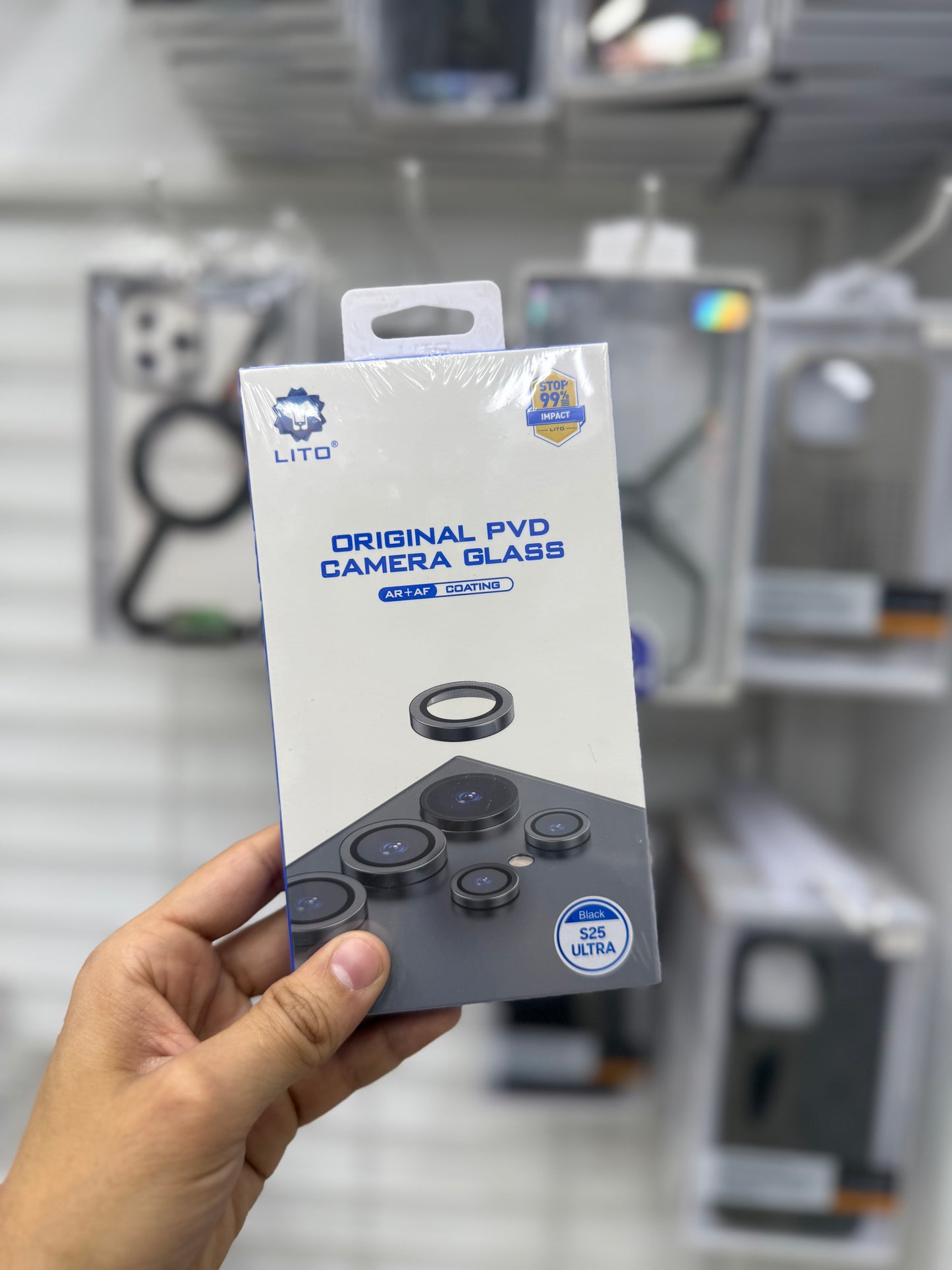 Lito Pvd Camera Lens Protectors Black - S25 Ultra