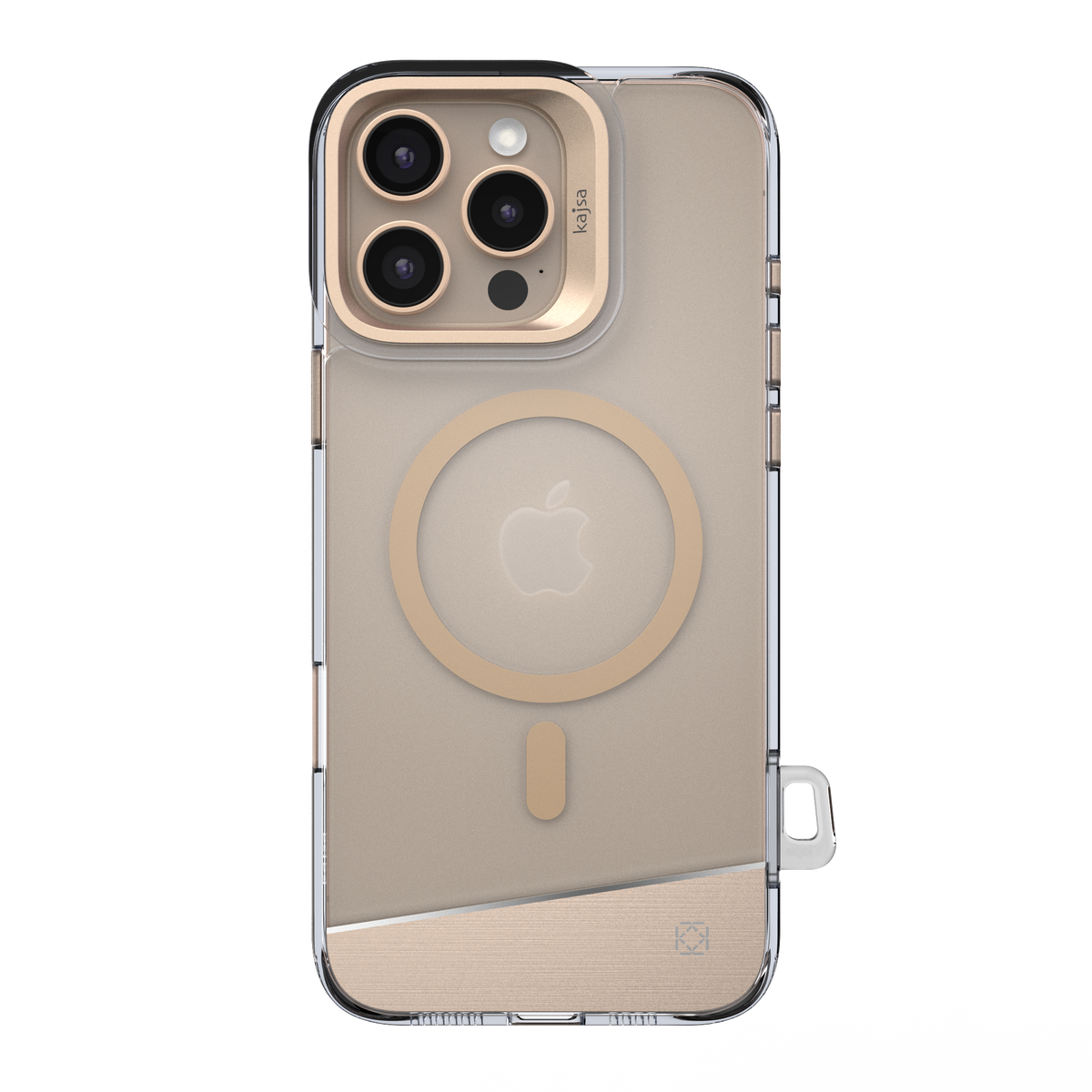 Kajsa Trans- Shield Collection Aluminium Back Case Desert - 16 Pro Max (MagSafe Supported)