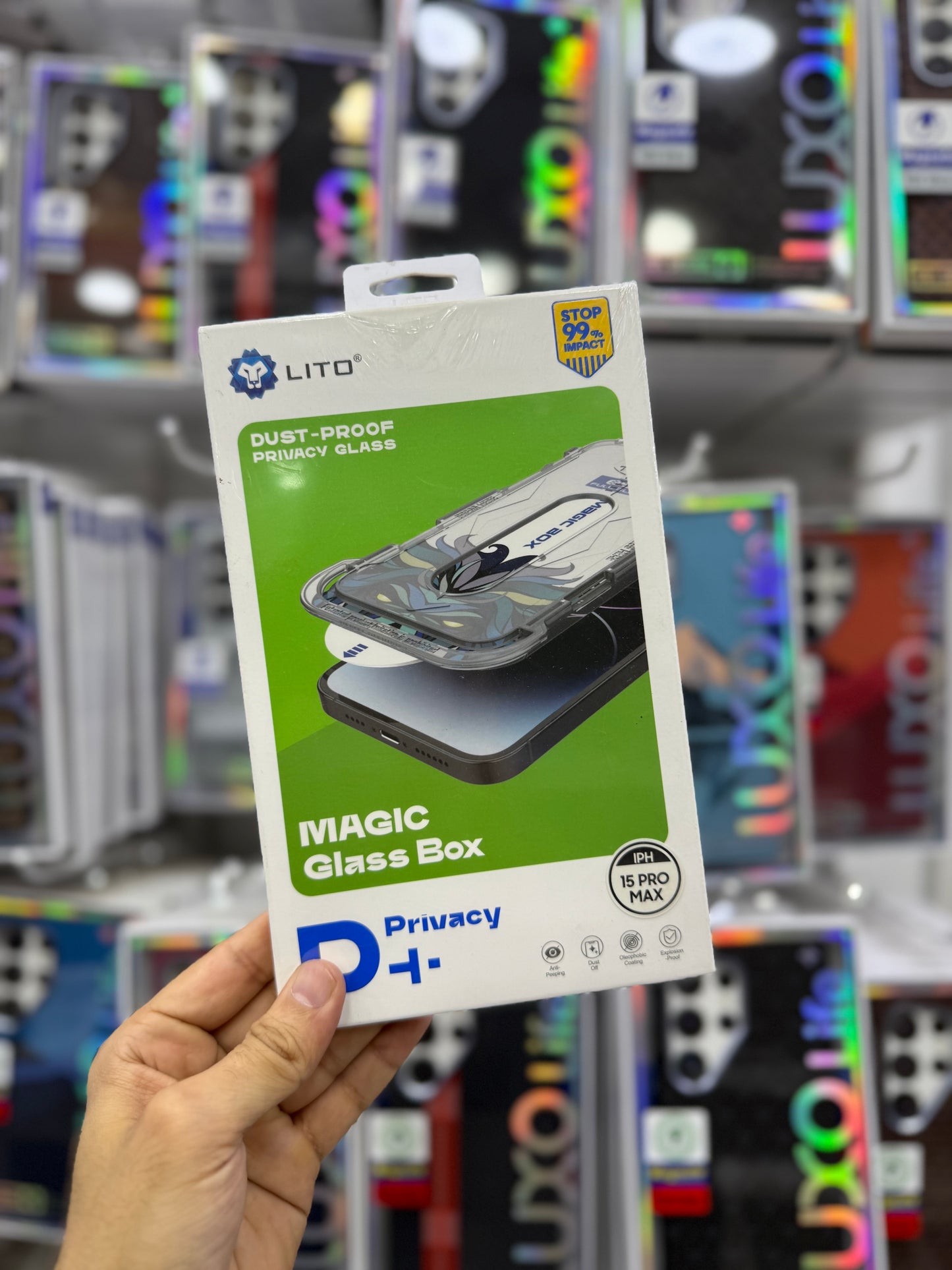 Lito Magic Glass Box Privacy Screen Protector - 12 Pro Max to 17 Pro Max