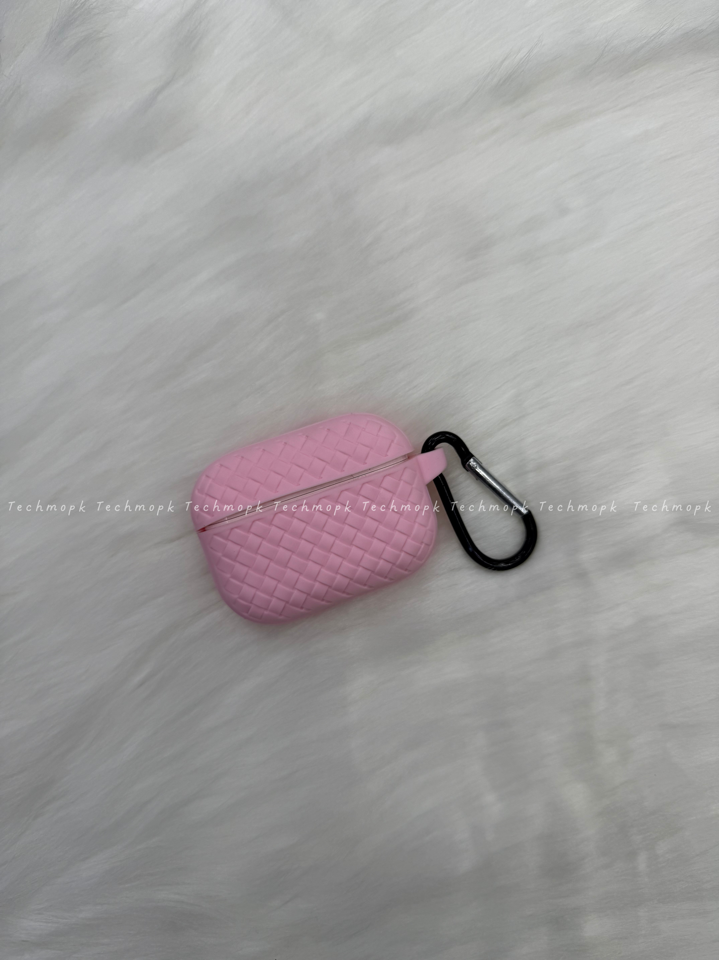 AirPods Pro 2nd Generation Woven Silicone Case - Baby Pink