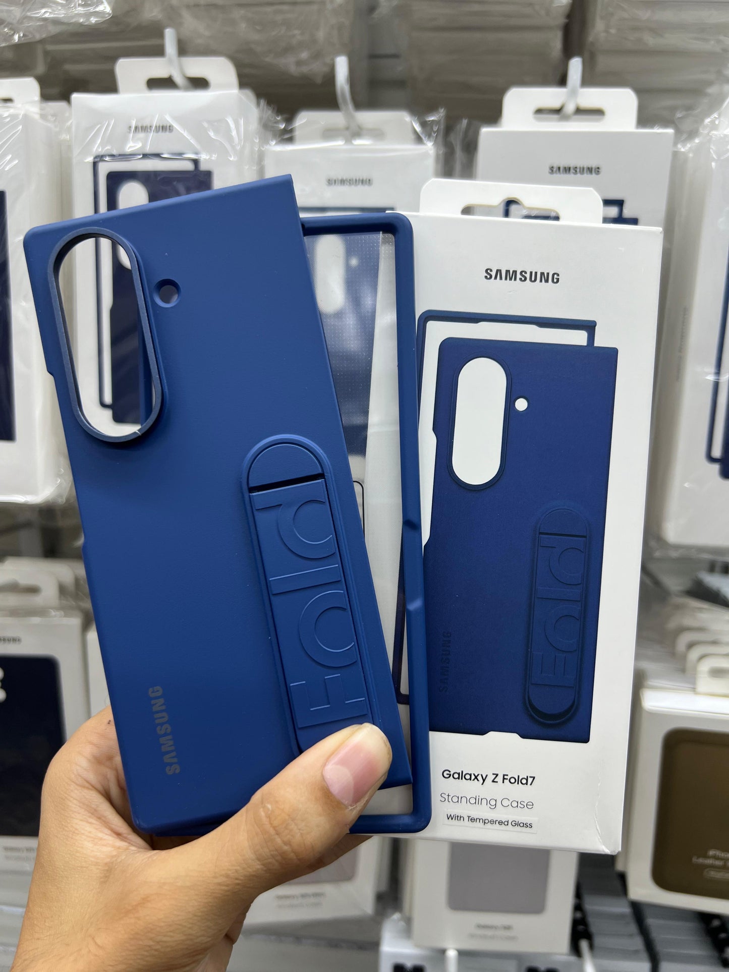 Samsung Kindsuit Leather Stand Case - Fold 7