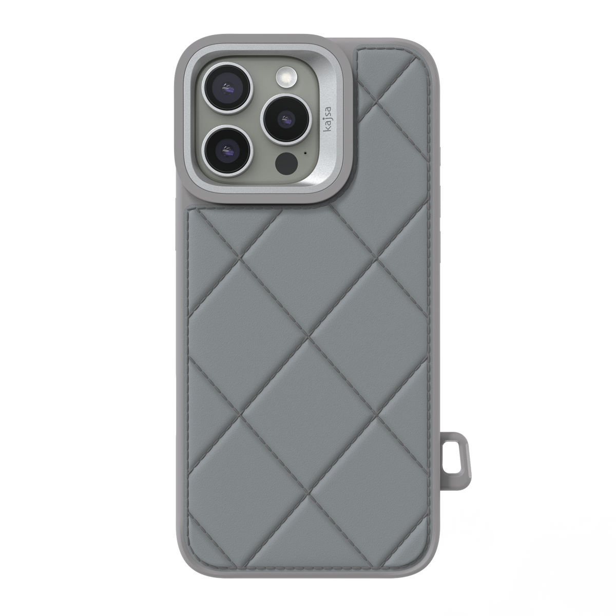 Kajsa Dale Collection Quilted Back Case Grey - 15 Pro Max