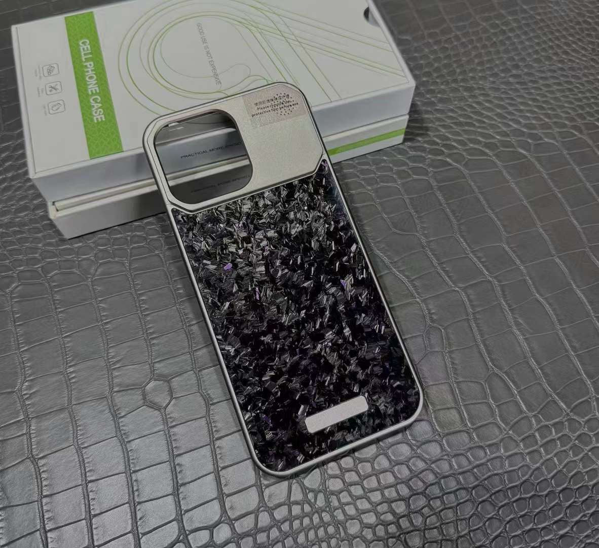 Metal MagSafe Perfume Carbon Case