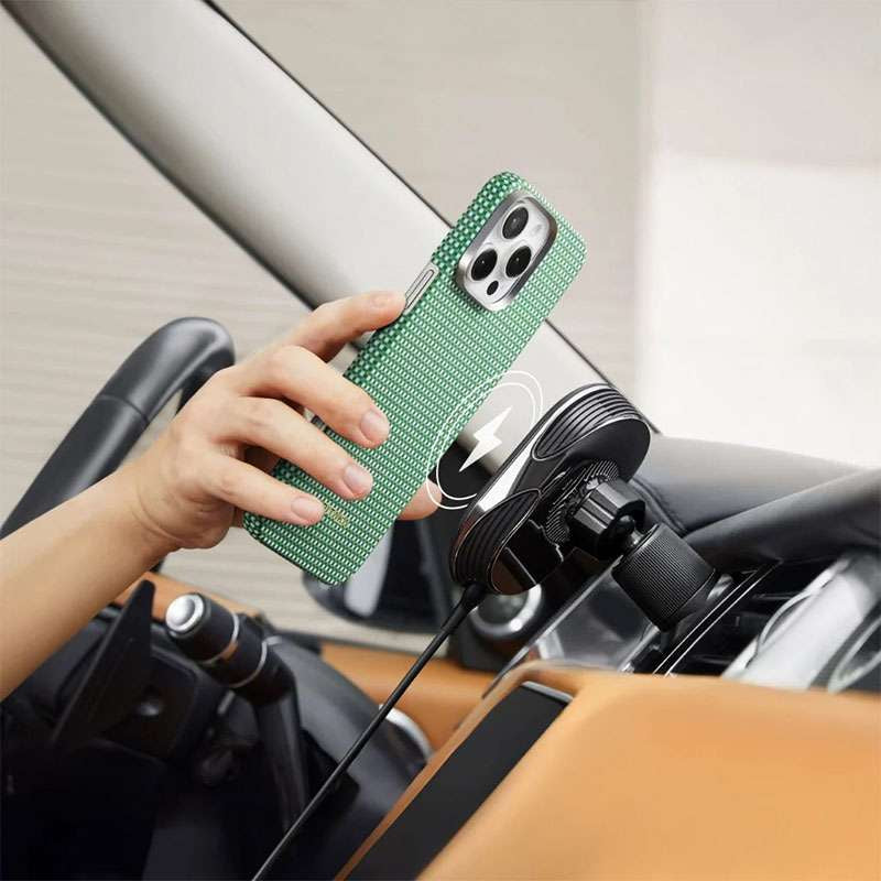 Pitaka Ultra Slim Green - 16 Pro Max (MagSafe Supported)