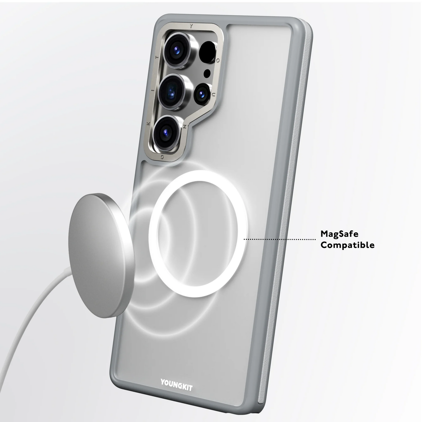 Youngkit Rock Sand Grey - S25 Ultra (MagSafe Supported)