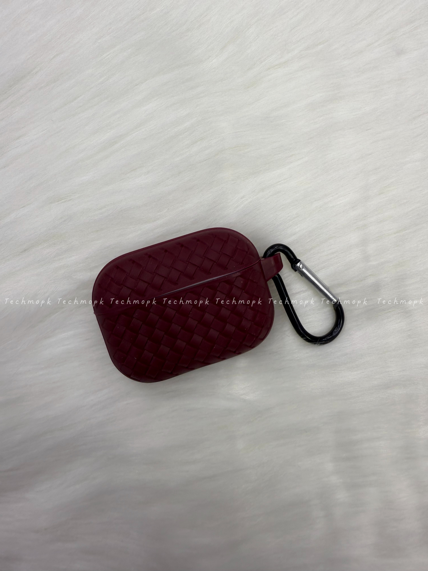 AirPods Pro 1st Generation Woven Silicone Case - Maroon