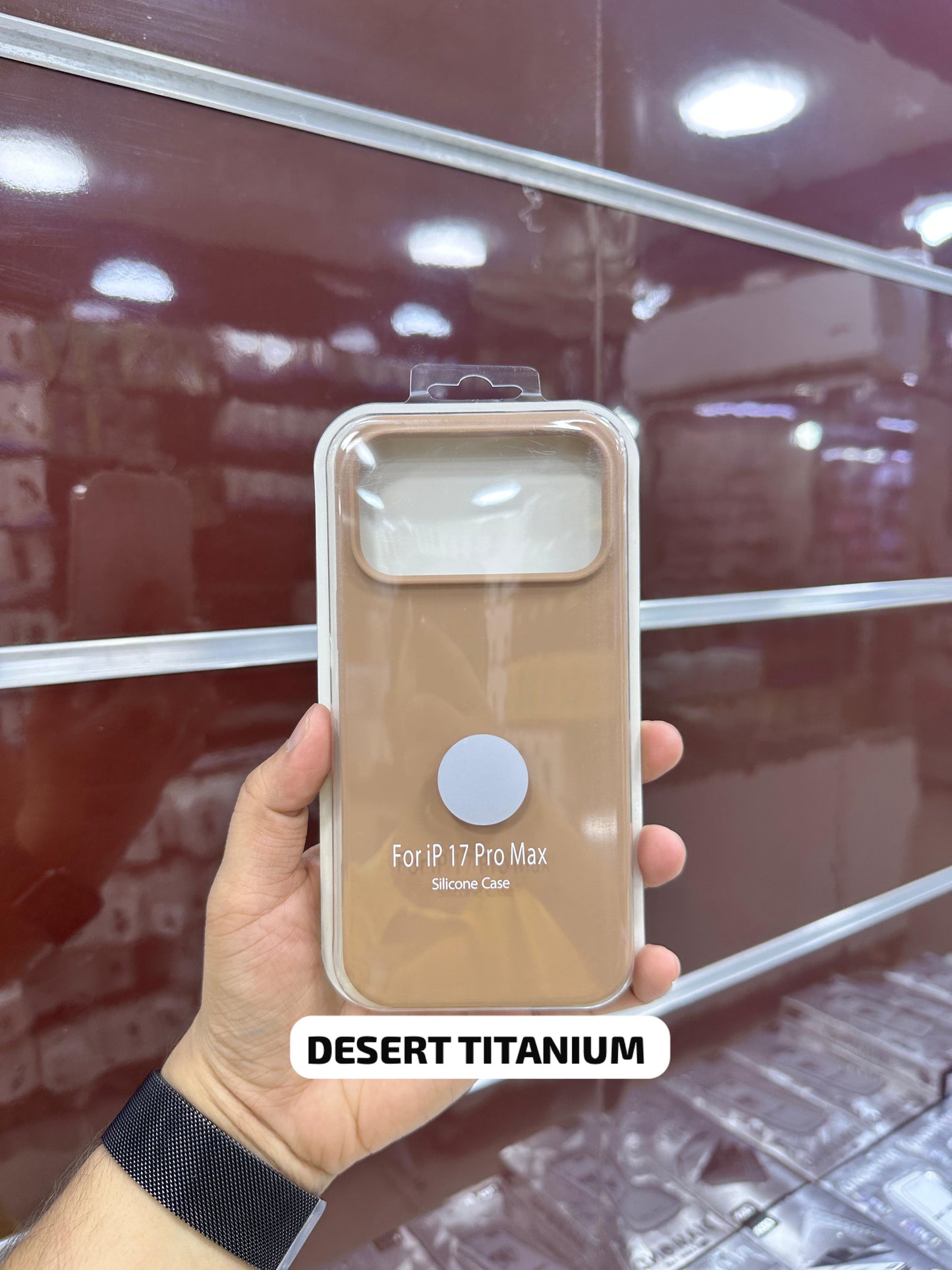 Silicone Case Desert Titanium - 11 to 17 Pro Max