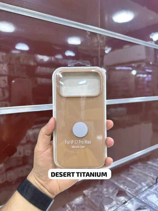 Silicone Case Desert Titanium - 11 to 17 Pro Max