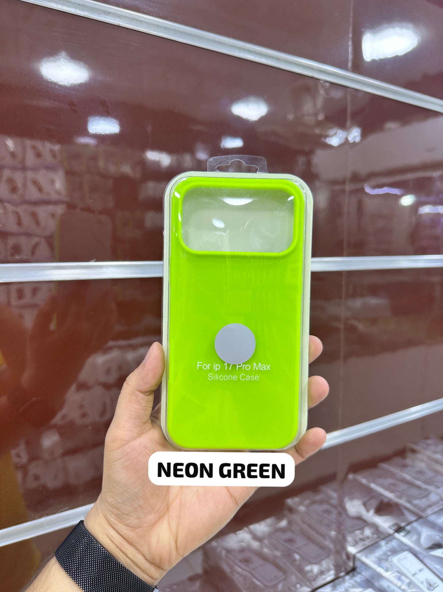Silicone Case Neon Green - 11 to 17 Pro Max