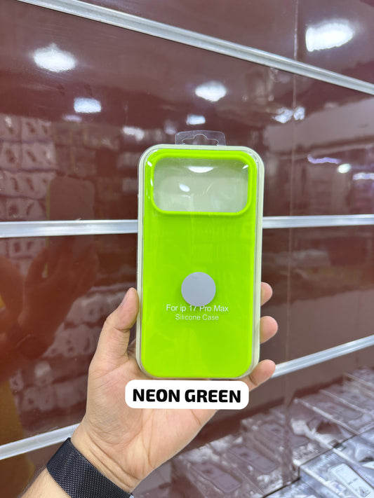 Silicone Case Neon Green - 11 to 17 Pro Max