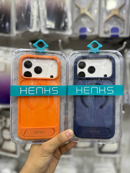 Henks Matte MagSafe Case with Stand - 17 Pro Max