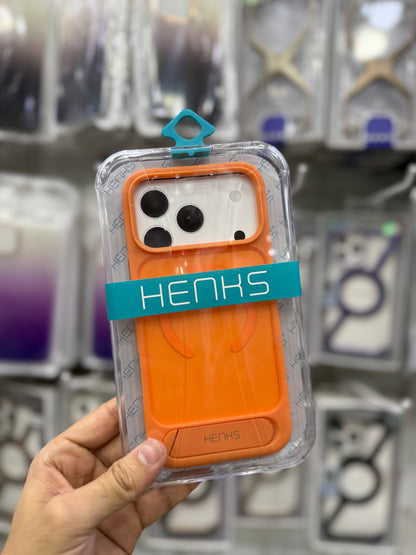 Henks Matte MagSafe Case with Stand - 17 Pro Max