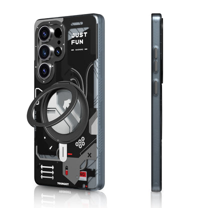 Youngkit Cyberpunk 360 Stand Case Black S25 Ultra (MagSafe