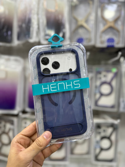 Henks Matte MagSafe Case with Stand - 17 Pro Max