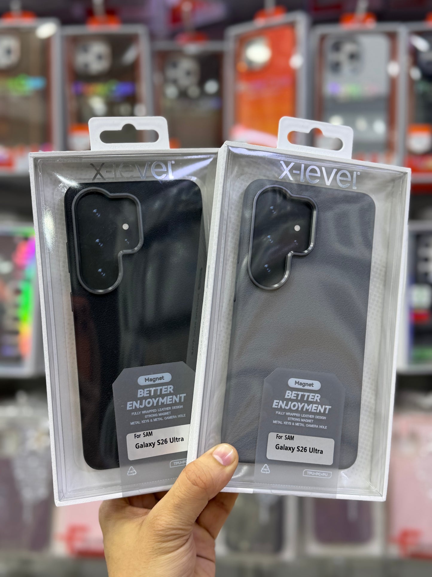 X-Level Better Enjoyment Leather MagSafe Case - S26 Ultra