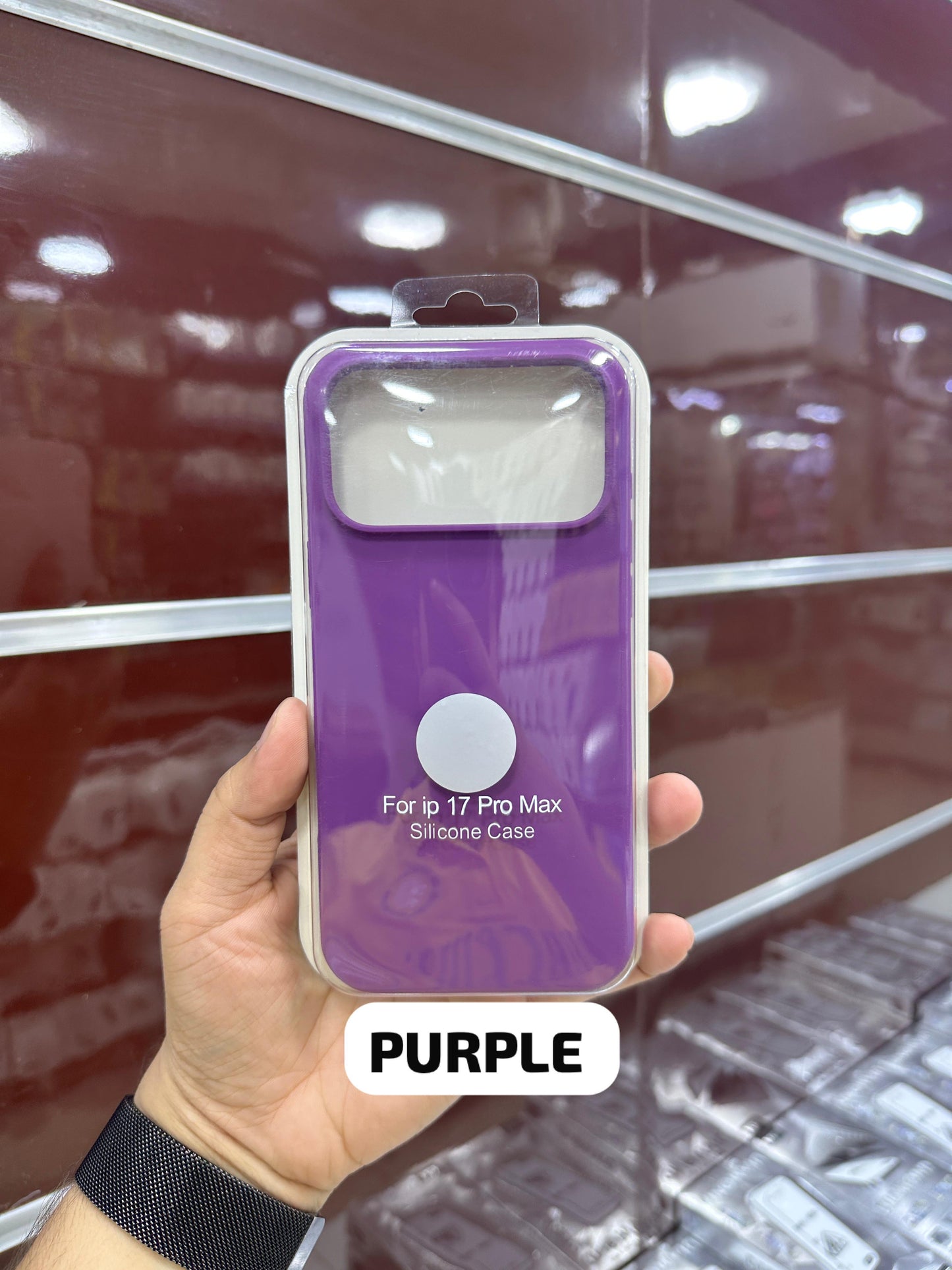 Silicone Case Purple - 11 to 17 Pro Max