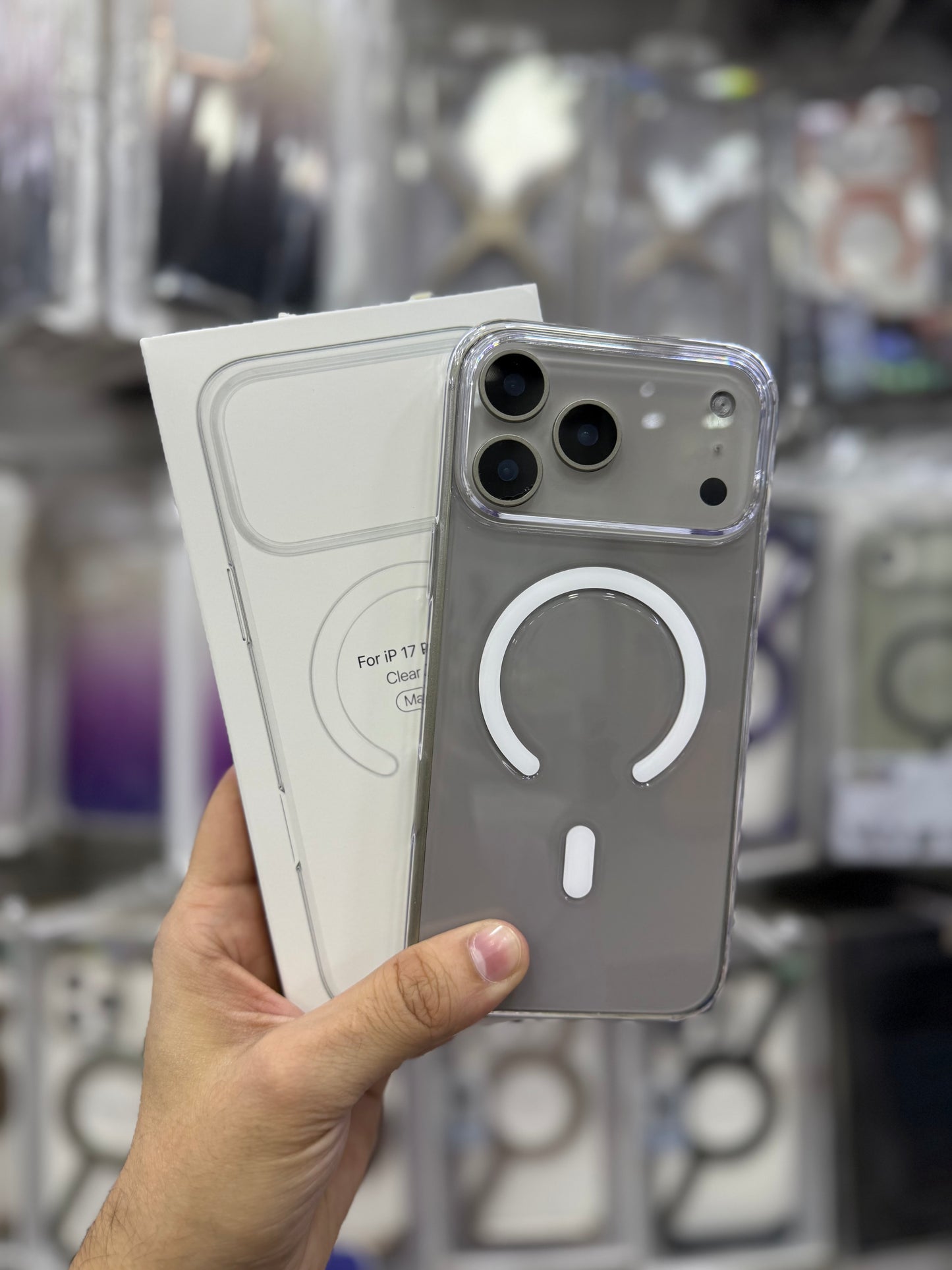 Clear MagSafe Pop Up Animation Case - 17 Series