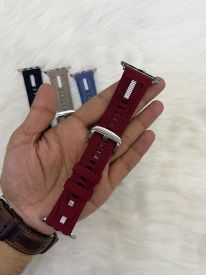 Fancy Silicone Buckle Strap - 42mm to 49mm