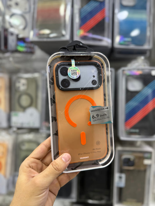 Youngkit Hidden Sand Series Orange - 17 Pro Max (MagSafe Supported)