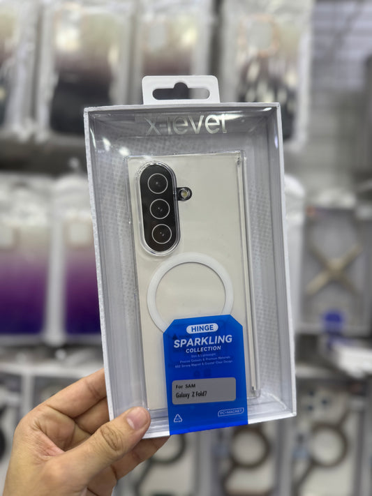 X-Level Sparkling Collection Clear MagSafe Case - Fold 7