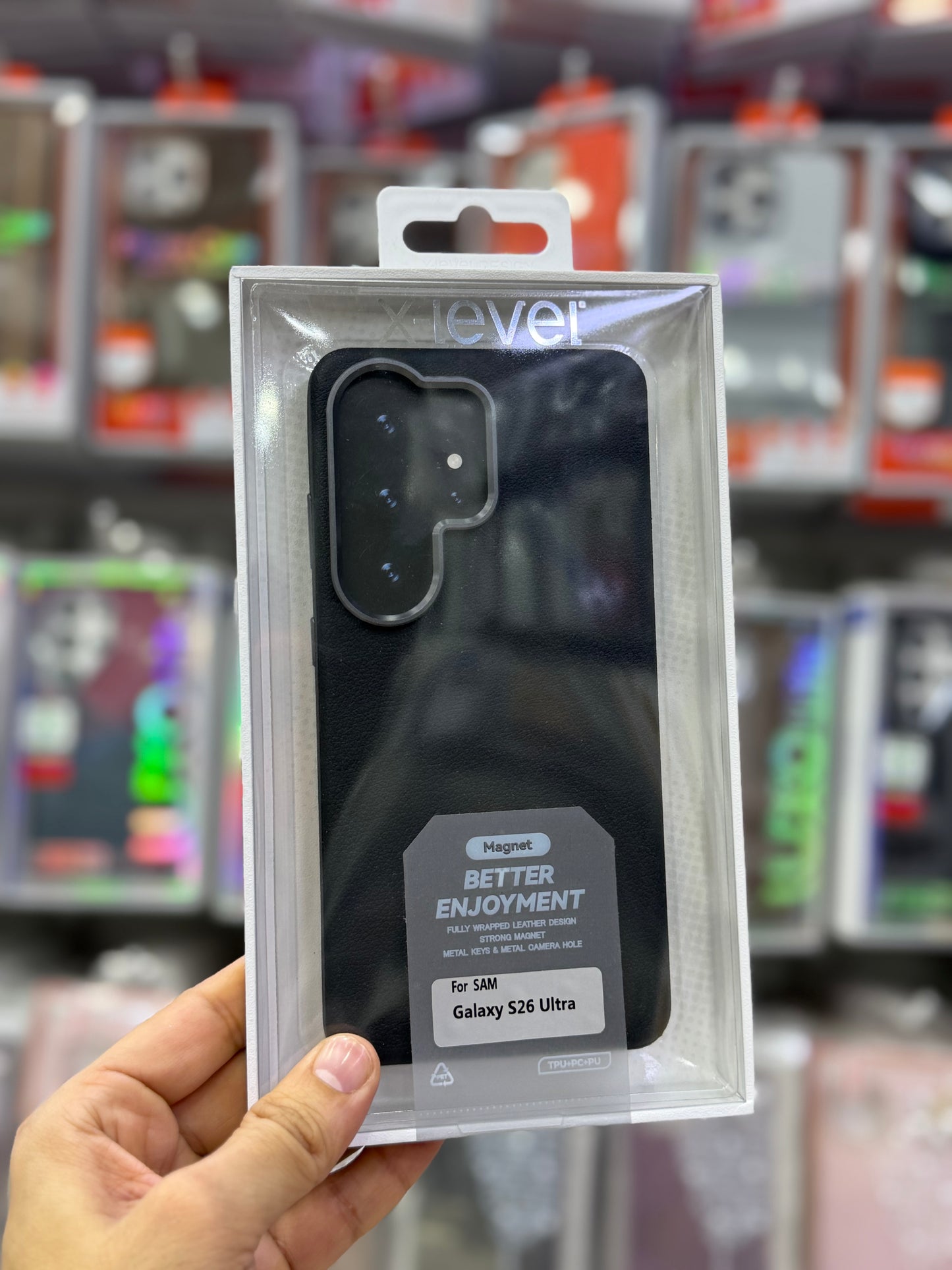 X-Level Better Enjoyment Leather MagSafe Case - S26 Ultra