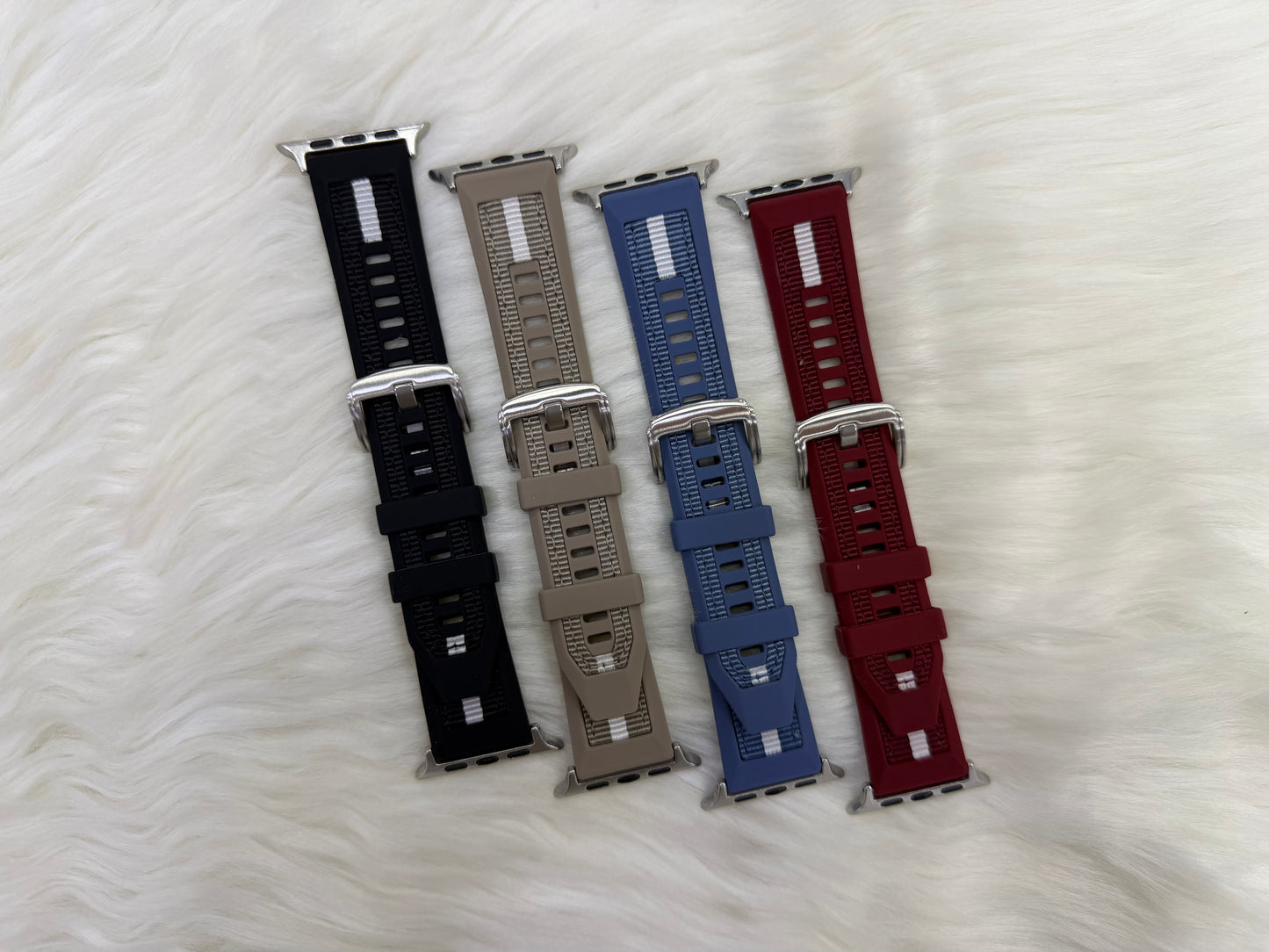 Fancy Silicone Buckle Strap - 42mm to 49mm