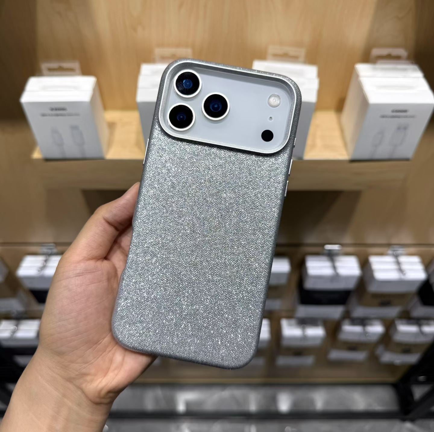 Kdoo/Kzdoo Sparkling Leather Case - 17 Pro Max