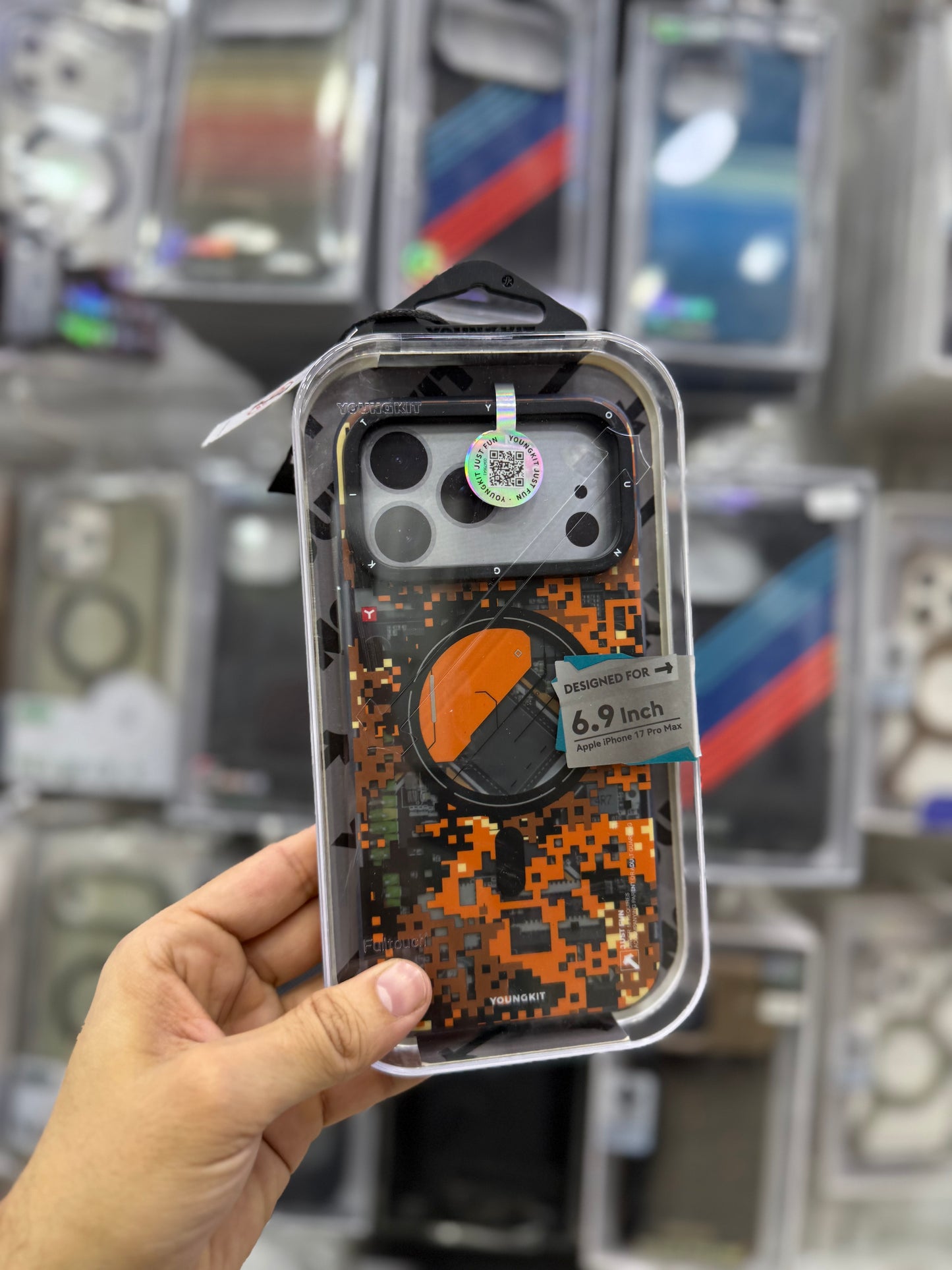 Youngkit Camouflage Series Orange - 17 Pro Max (MagSafe Supported)