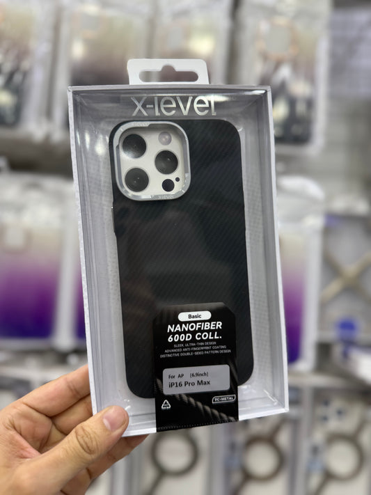 X-Level Basic Nano Fiber 600D Case - 15 Pro Max & 16 Pro Max