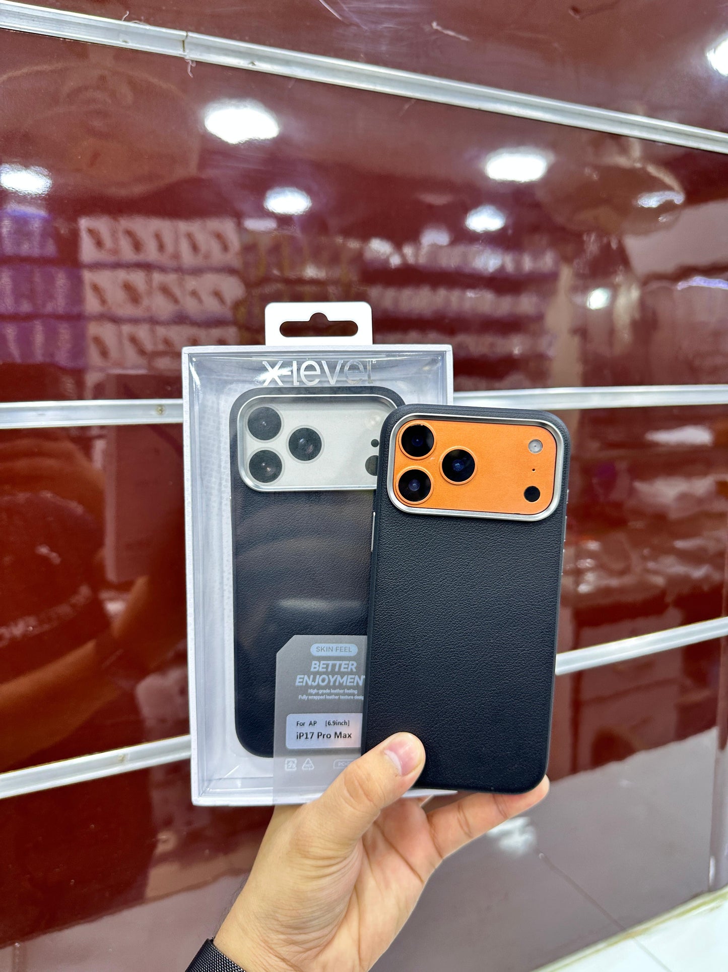X-Level Better Enjoyment Leather Case - 17 Pro Max