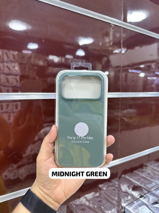 Silicone Case Midnight Green - 11 to 17 Pro Max