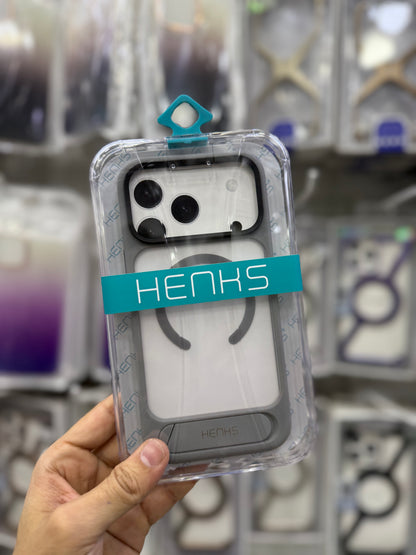Henks Matte MagSafe Case with Stand - 17 Pro Max