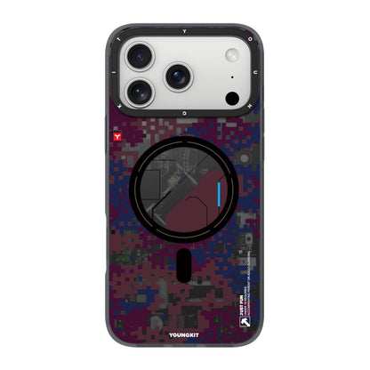 Youngkit Camouflage MagSafe Case Burgundy - 18 Pro Max/17 Pro Max