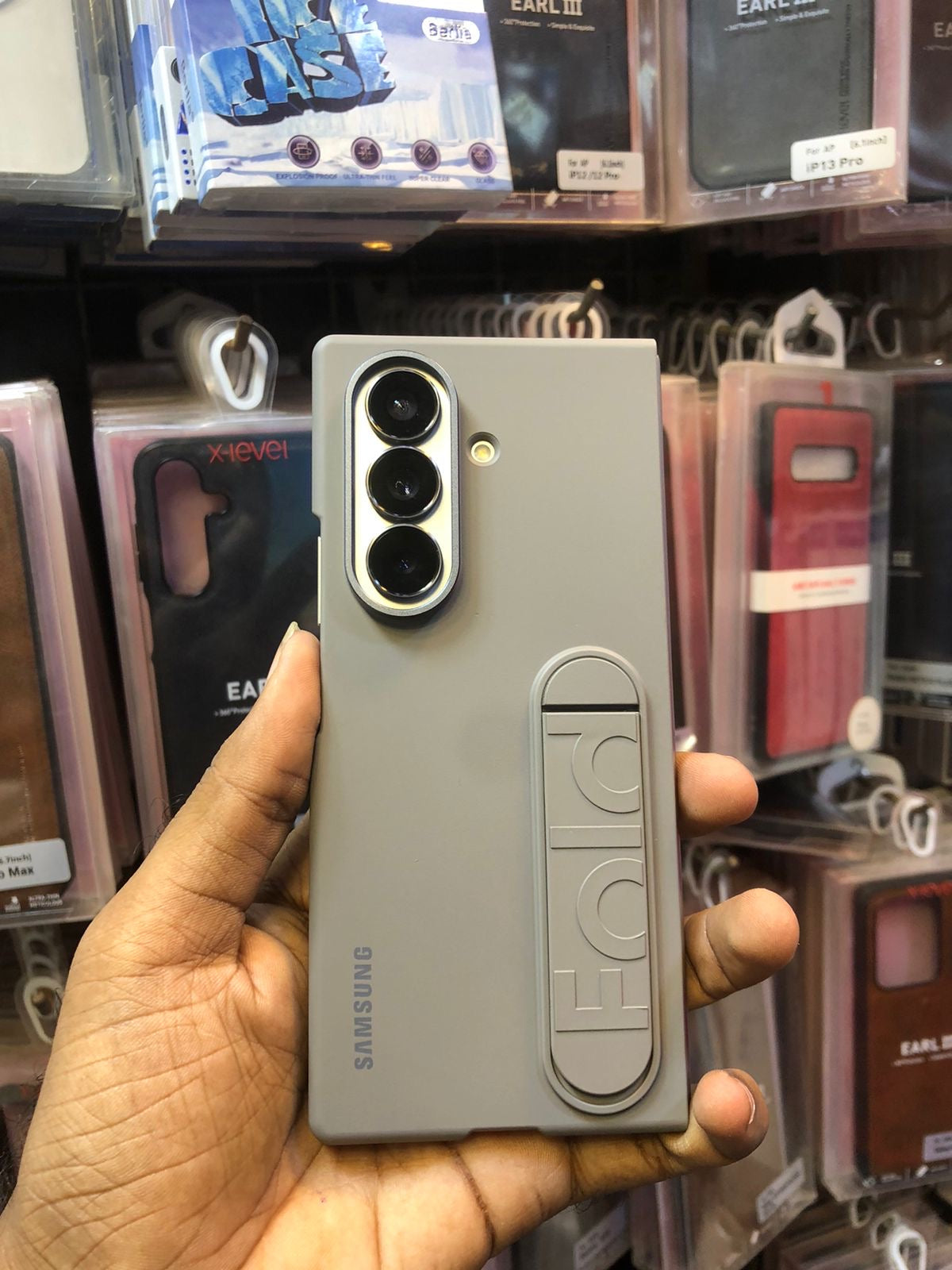 Samsung Kindsuit Leather Stand Case - Fold 7