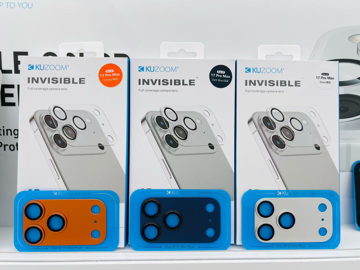 Kuzoom Full Coverage Camera Lens Protectors - 17 Pro Max