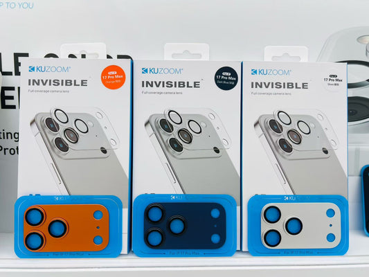 Kuzoom Full Coverage Camera Lens Protectors - 17 Pro Max