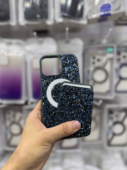 Crystals MagSafe Case with Card Holder Wallet - 16 Pro Max