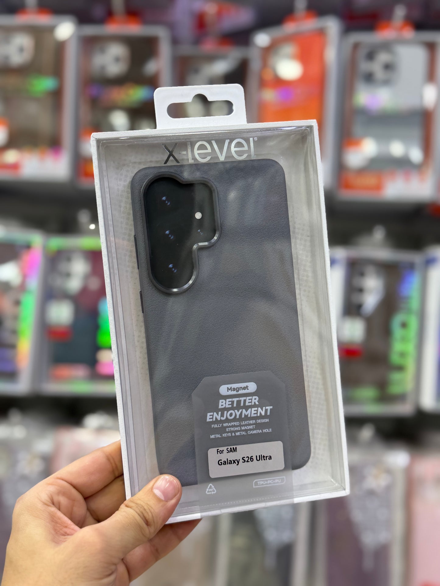 X-Level Better Enjoyment Leather MagSafe Case - S26 Ultra