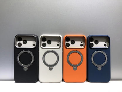 X-Level Better Enjoyment Leather MagSafe Case with Stand - 17 Pro Max