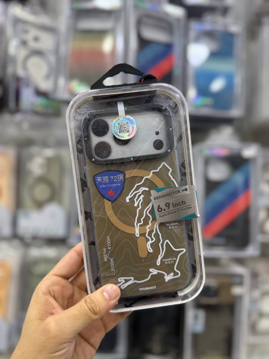 Youngkit Map Series Titanium - 17 Pro Max (MagSafe Supported)