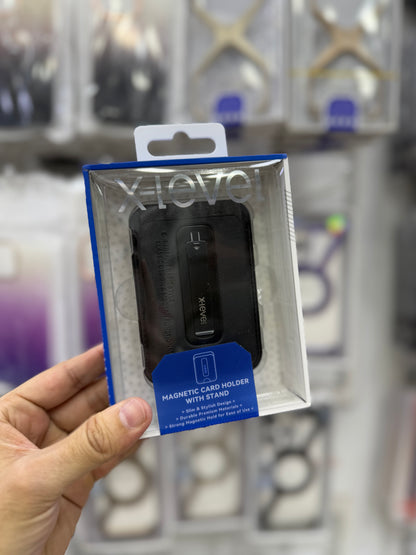 X-Level Magnetic Card Holder With Stand