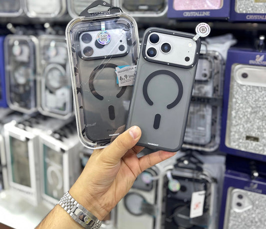 Youngkit Hidden Sand Series Black - 17 Pro Max (MagSafe Supported)