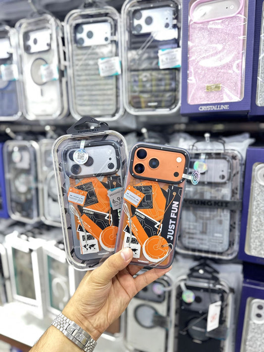 Youngkit Different Dimension Series Orange - 17 Pro Max (MagSafe Supported)